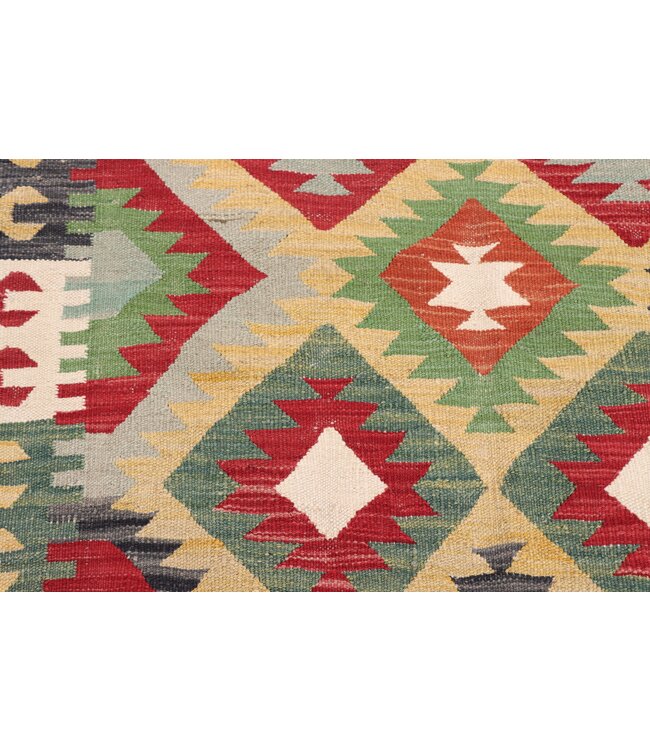 200x156 cm Handgewebter Traditioneller Kelim Teppich Woll