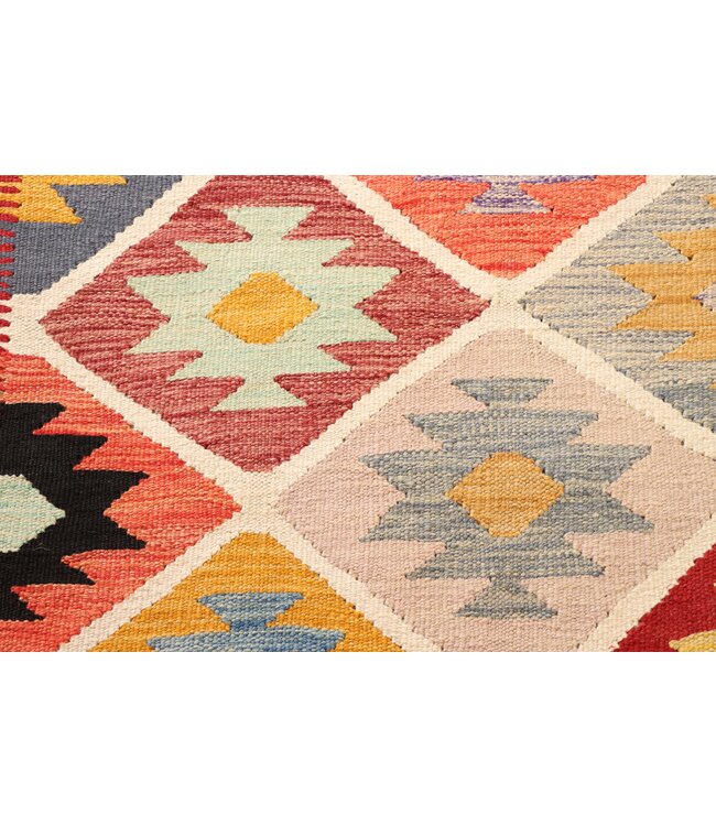 207x149 cm Handgewebter Traditioneller Kelim Teppich Woll