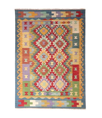 Kelimshop 200x149 cm Handgeweven Traditionele Kelim Vloerkleed Wol Tapijt Kelimshop 200x149 cm Handgeweven Traditionele Kelim Vloerkleed Wol Tapijt