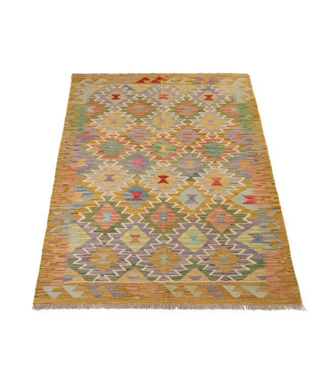 178x126 cm Handwoven Traditional Kelim Area Rug Wool Carpet
