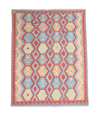 Kelimshop 198x151 cm Handgeweven Traditionele Kelim Vloerkleed Wol Tapijt Kelimshop 198x151 cm Handgeweven Traditionele Kelim Vloerkleed Wol Tapijt
