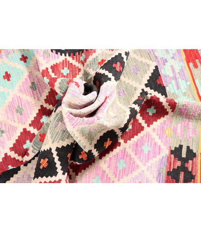 200x150 cm Handwoven Traditional Kelim Area Rug Wool Carpet