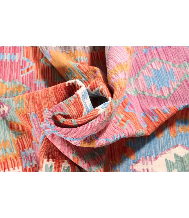 214x155 cm Handgewebter Traditioneller Kelim Teppich Woll