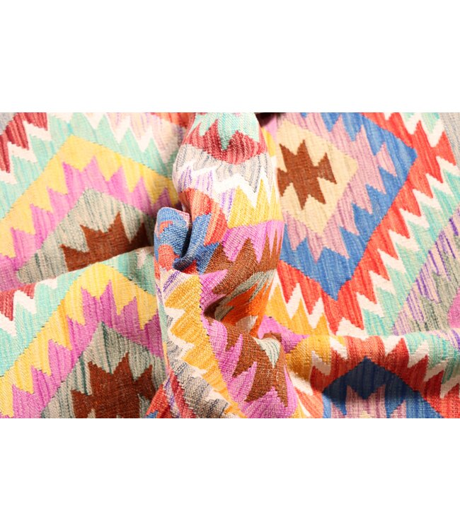 209x150 cm Handwoven Traditional Kelim Area Rug Wool Carpet