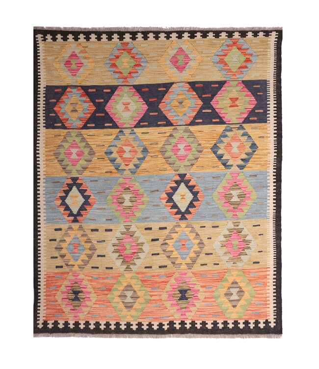 Kelimshop 200x152 cm Handwoven Traditional Kelim Area Rug Wool Carpet