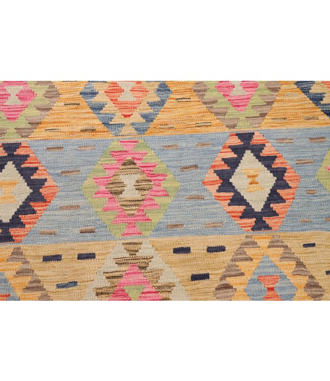 200x152 cm Handwoven Traditional Kelim Area Rug Wool Carpet