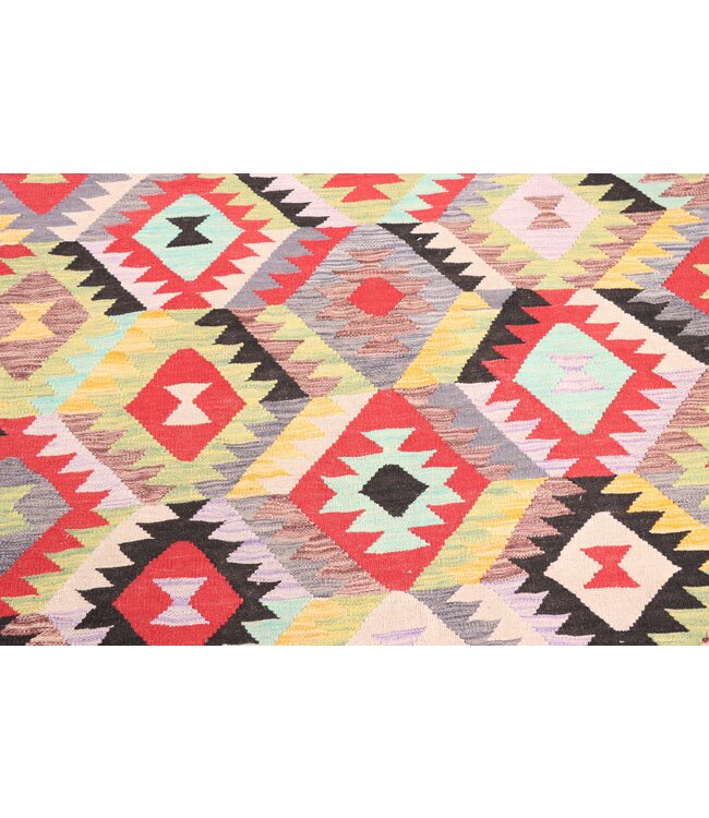 253x176 cm Handwoven Traditional Kelim Area Rug Wool Carpet