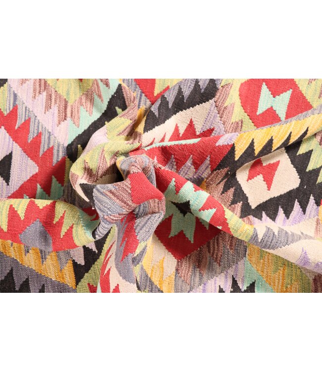 253x176 cm Handwoven Traditional Kelim Area Rug Wool Carpet