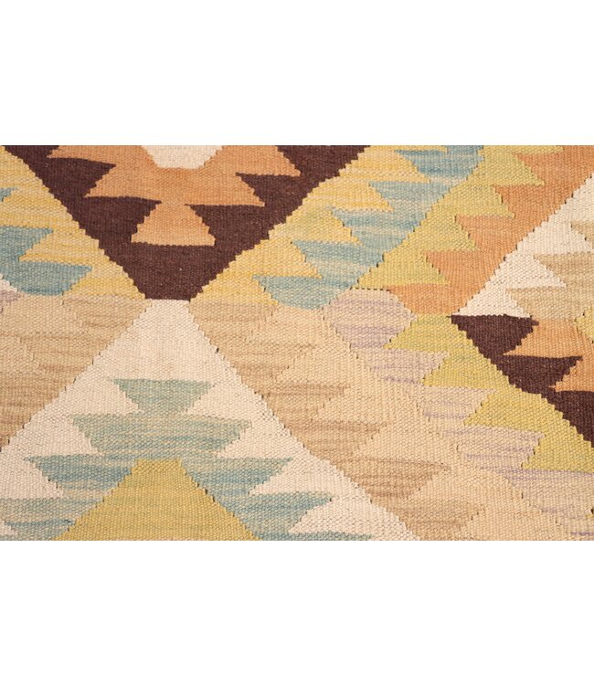 252x172  cm Handgeweven Traditionele Kelim Vloerkleed Wol Tapijt