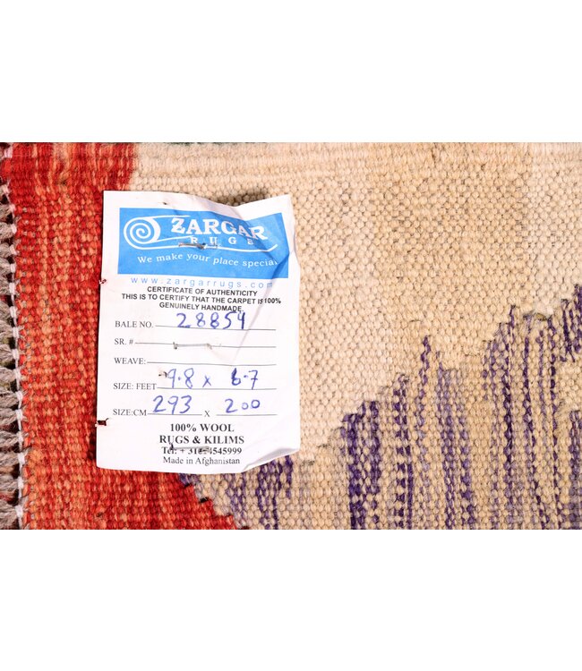 293x200 cm Handgewebter Traditioneller Kelim Teppich Woll