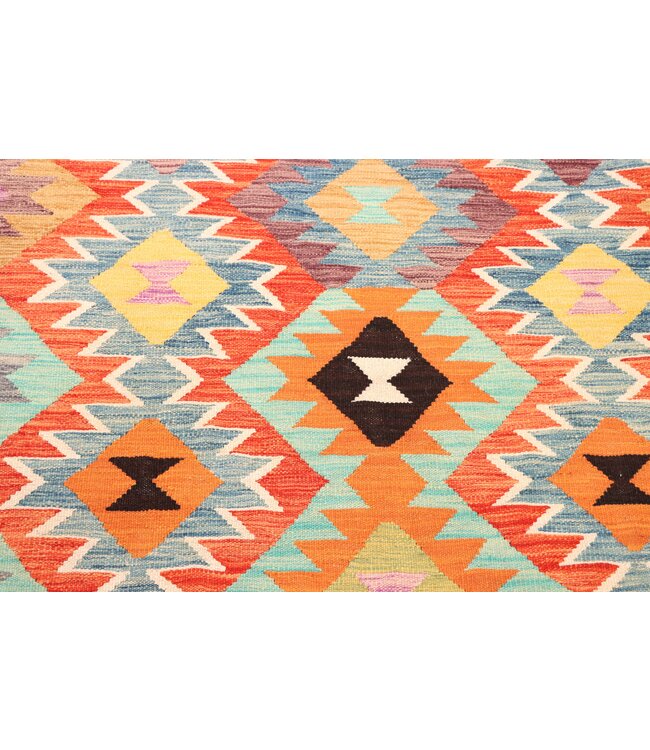 298x195 cm Handwoven Traditional Kelim Area Rug Wool Carpet