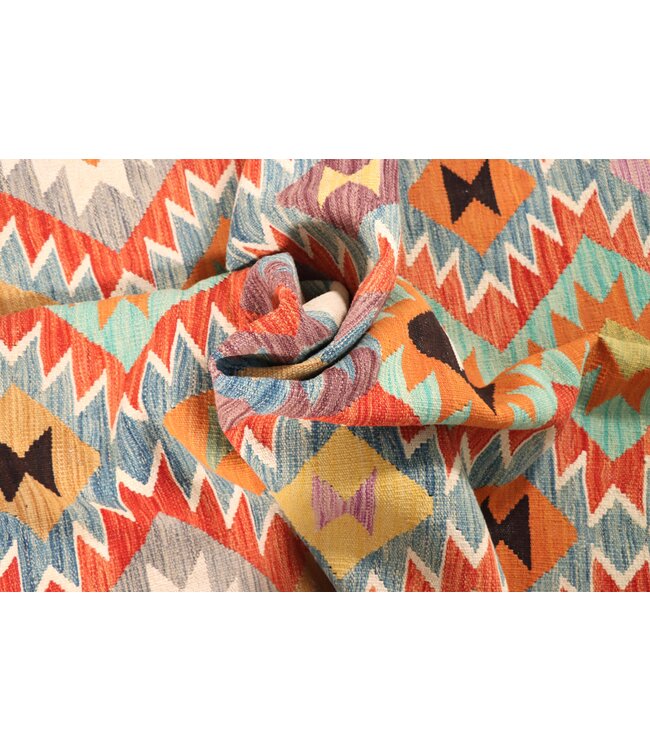 298x195 cm Handgewebter Traditioneller Kelim Teppich Woll