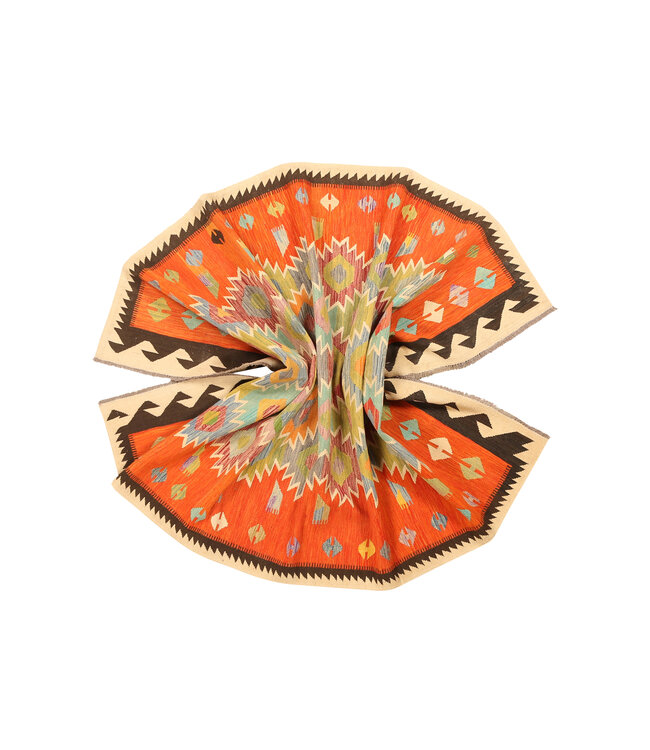 295x196cm Handwoven Traditional Kelim Area Rug Wool Carpet