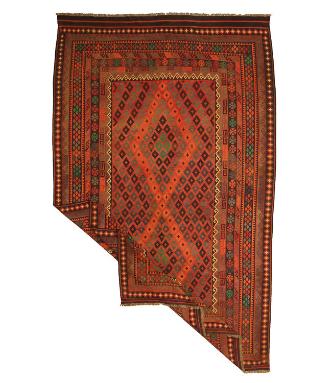 450x260cm Vintage Kelim teppich im alten Stil aus 100 % Wolle Maimana