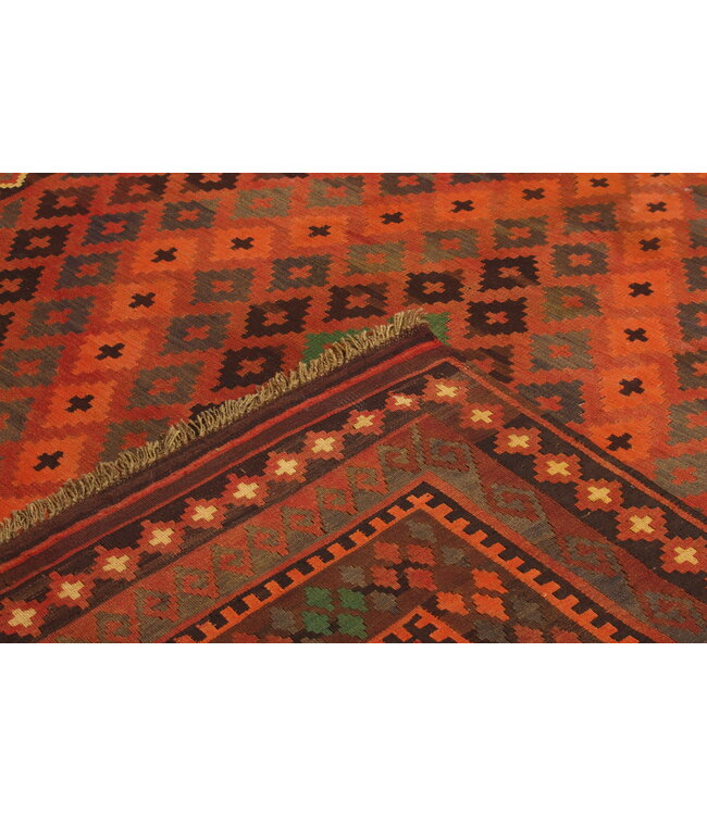 450x260cm Vintage Kelim Oude stijl 100% wollen Kelim Tapijt Maimana