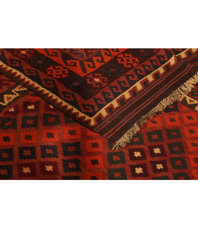 403x250cm Vintage Kelim teppich im alten Stil aus 100 % Wolle Maimana