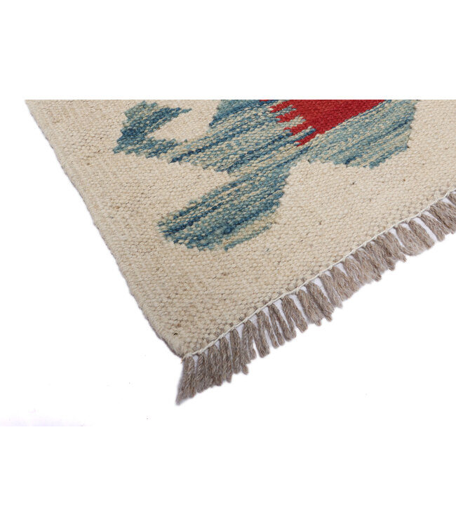 290x200 cm Handgewebter Traditioneller Kelim Teppich Woll