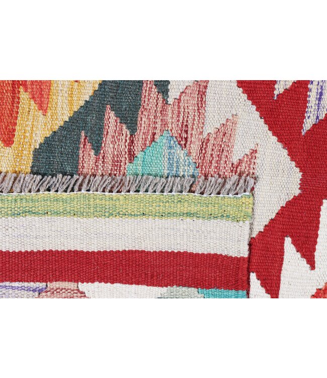 301x190 cm Handwoven Traditional Kelim Area Rug Wool Carpet