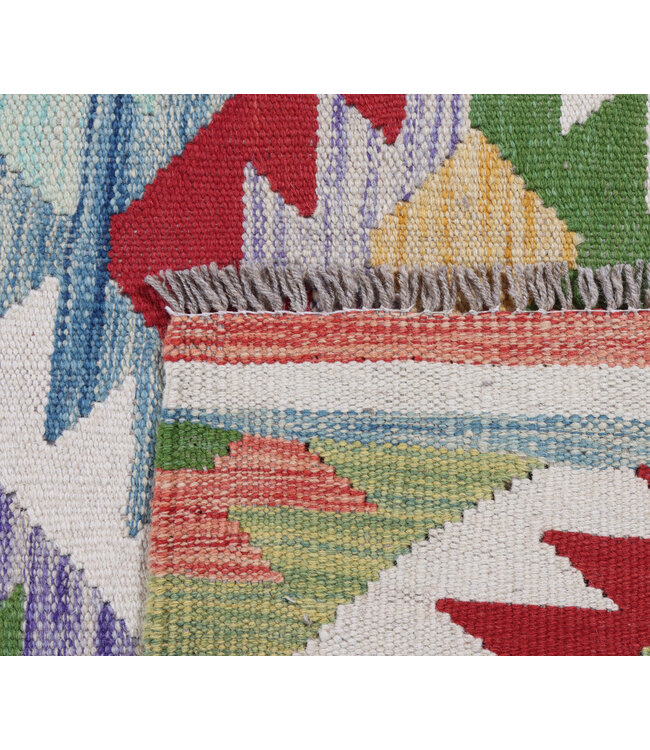 303x190 cm Handwoven Traditional Kelim Area Rug Wool Carpet