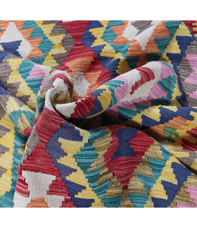 179x123 cm Handwoven Traditional Kelim Area Rug Wool Carpet