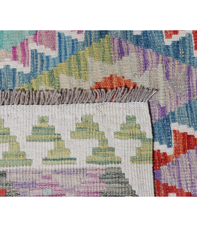 184x128 cm Handwoven Traditional Kelim Area Rug Wool Carpet