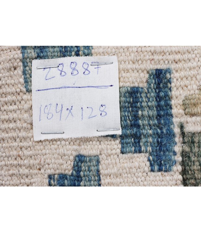 184x128 cm Handwoven Traditional Kelim Area Rug Wool Carpet