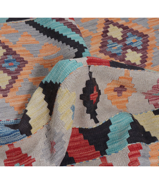 180x127 cm Handwoven Traditional Kelim Area Rug Wool Carpet