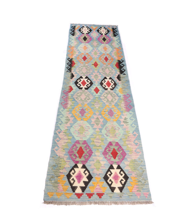 245x86 cm Handwoven Kelim Runner Wool Rug
