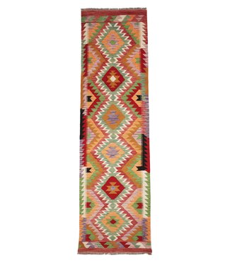 Kelimshop 290x85 cm Handgewebter Kelim Läufer Wollteppich Kelimshop 290x85 cm Handgewebter Kelim Läufer Wollteppich