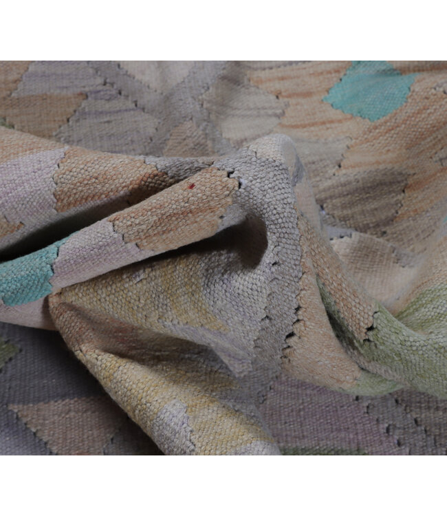 206x146 cm Handwoven Traditional Kelim Area Rug Wool Carpet