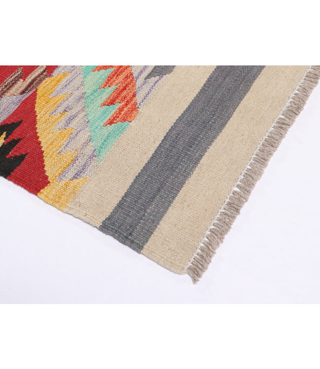 254x173 cm Handgewebter Traditioneller Kelim Teppich Woll