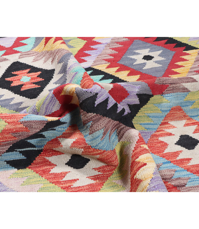 254x173 cm Handwoven Traditional Kelim Area Rug Wool Carpet