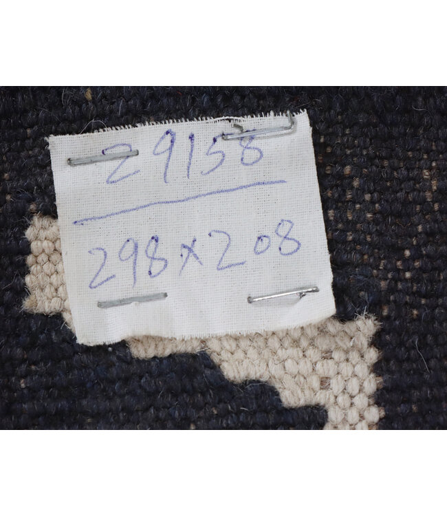 298x208 cm Handwoven Traditional Kelim Area Rug Wool Carpet