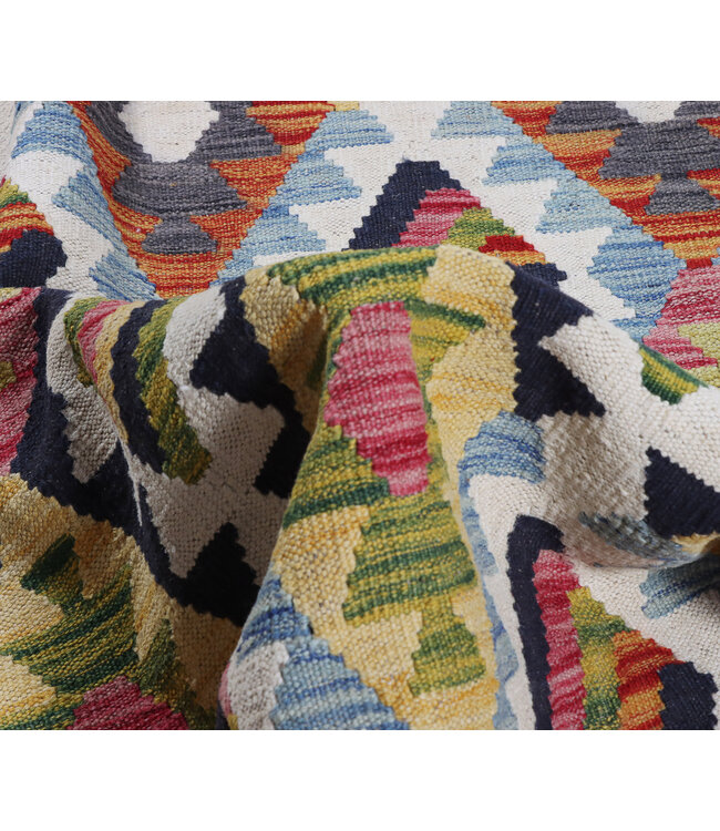 298x208 cm Handgewebter Traditioneller Kelim Teppich Woll