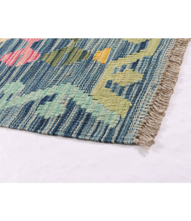 305x210 cm Handwoven Traditional Kelim Area Rug Wool Carpet