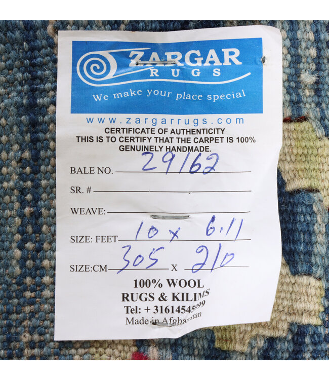 305x210 cm Handgewebter Traditioneller Kelim Teppich Woll