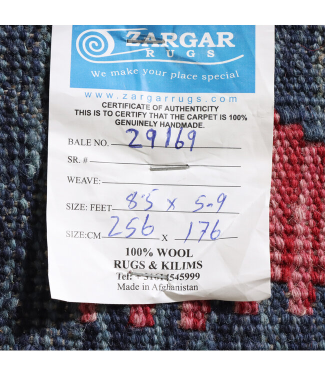 256x176 cm Handwoven Traditional Kelim Area Rug Wool Carpet