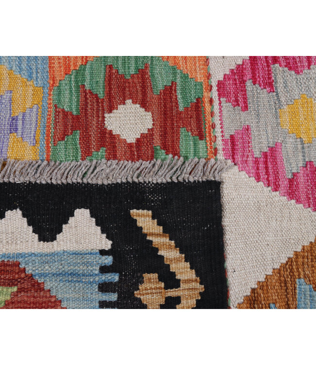 202x81  cm Handwoven Kelim Runner Wool Rug