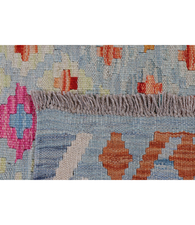 197x117 cm Handwoven Traditional Kelim Area Rug Wool Carpet