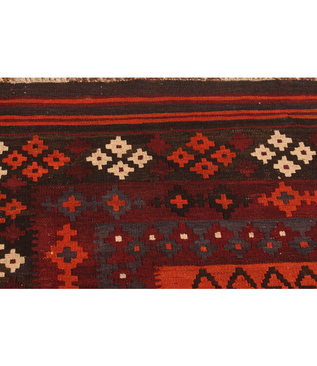 340x201cm Vintage Kelim teppich im alten Stil aus 100 % Wolle Maimana