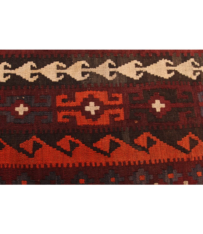 340x201cm Vintage Kelim Oude stijl 100% wollen Kelim Tapijt Maimana