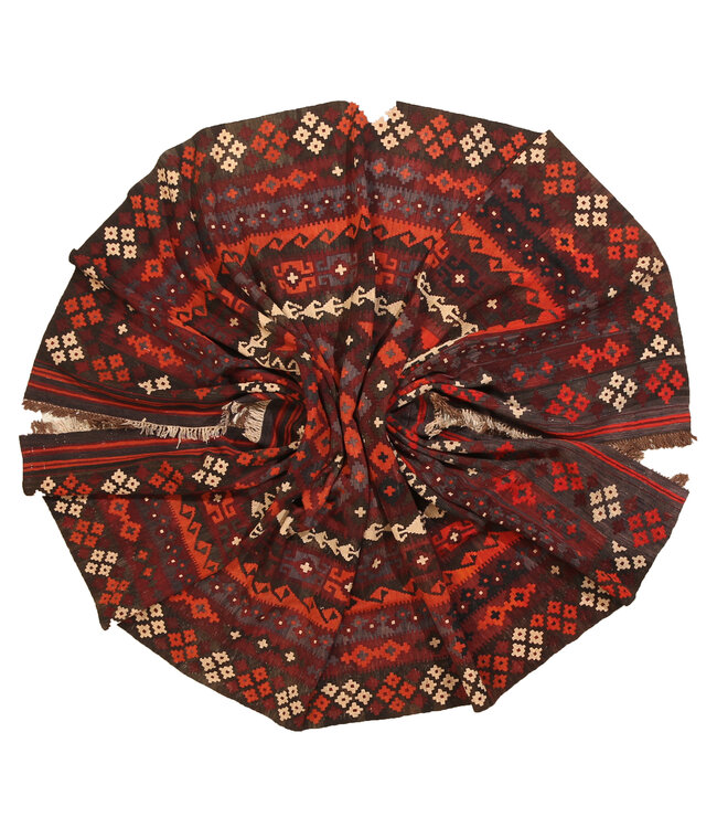 340x201cm Vintage Kelim teppich im alten Stil aus 100 % Wolle Maimana