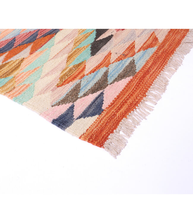 176x111 cm Handgeweven Traditionele Kelim Vloerkleed Wol Tapijt