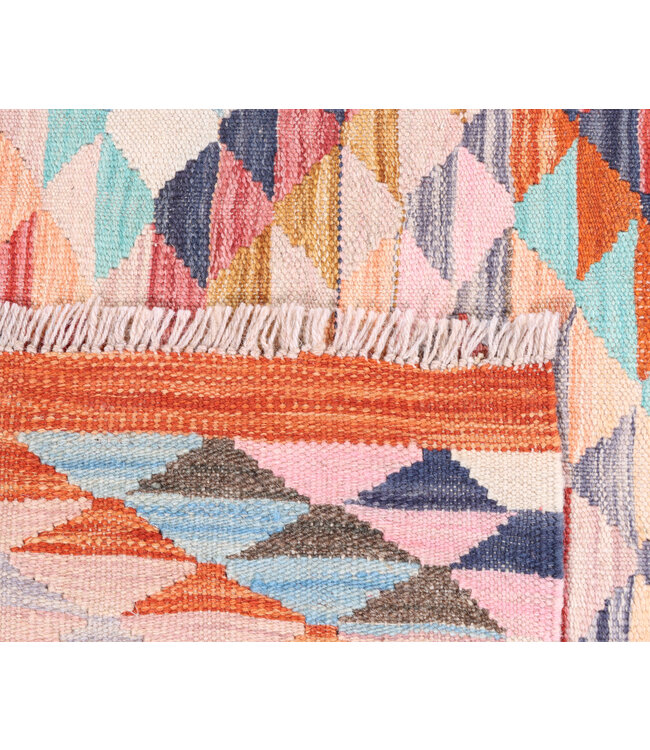 176x111 cm Handgeweven Traditionele Kelim Vloerkleed Wol Tapijt