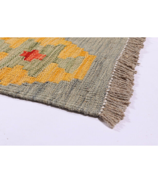 177x123 cm Handgeweven Traditionele Kelim Vloerkleed Wol Tapijt