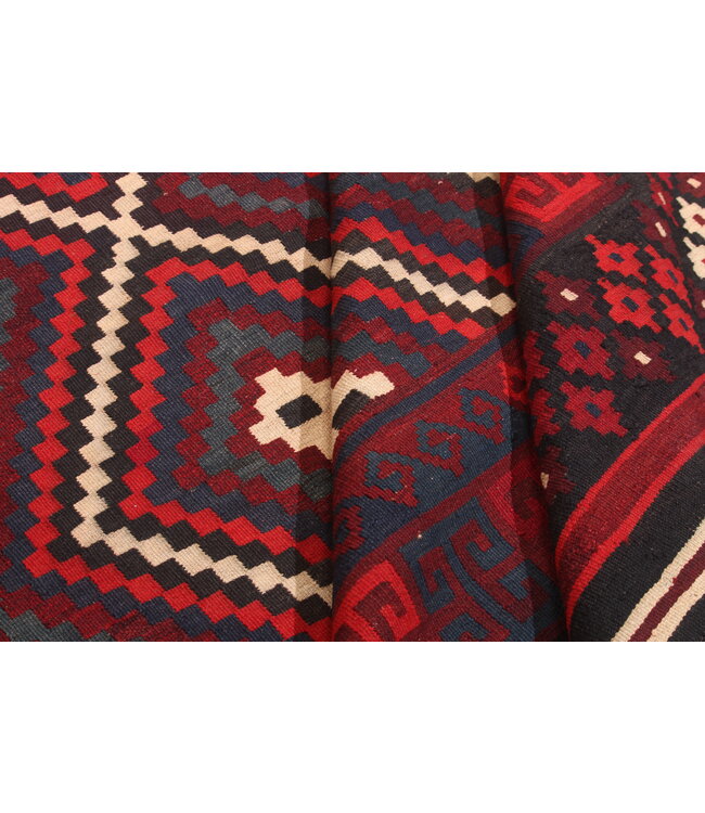 312x198cm Vintage Kelim Oude stijl 100% wollen Kelim Tapijt Maimana