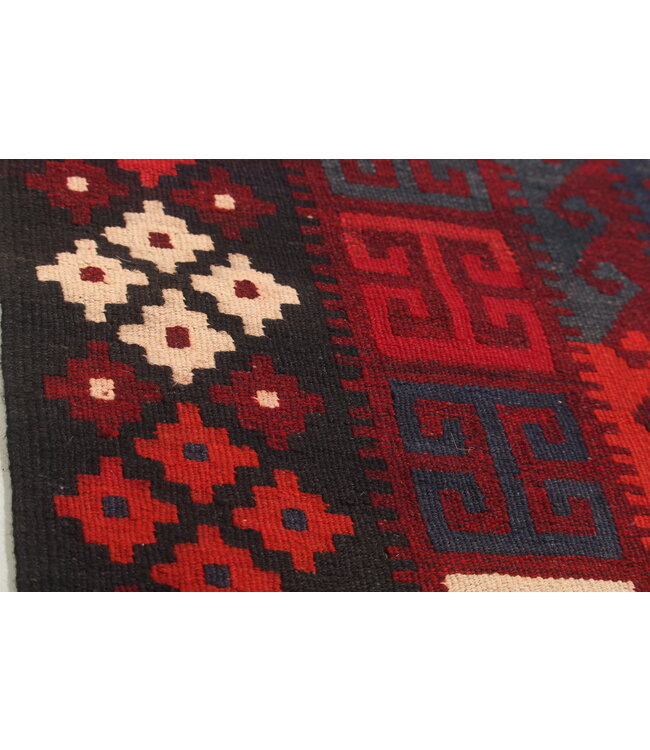 312x198cm Vintage Kelim Oude stijl 100% wollen Kelim Tapijt Maimana