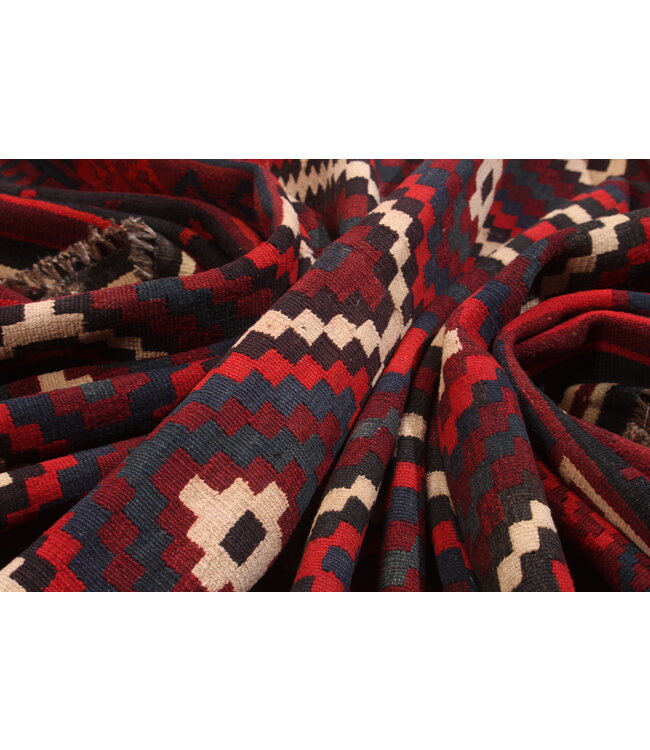 312x198cm Vintage Kelim Oude stijl 100% wollen Kelim Tapijt Maimana