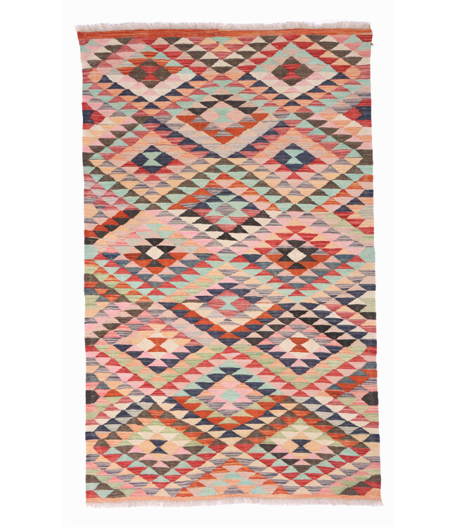 180x113 cm Handwoven Traditional Kelim Area Rug Wool Carpet