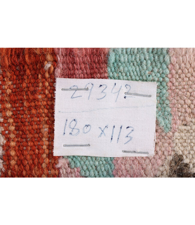 180x113 cm Handwoven Traditional Kelim Area Rug Wool Carpet